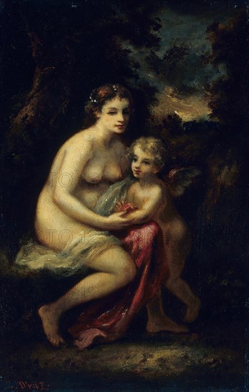 Education of Cupid, c. 1859. Creator: Narcisse Virgile Diaz de la Pena.