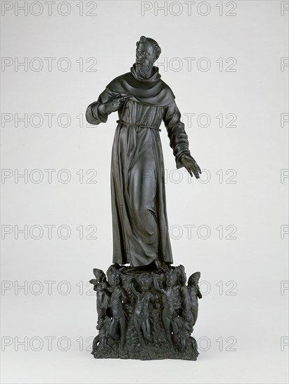 Saint Francis of Assisi; Base with Putti, 1600/20. Creator: Nicolò Roccatagliata.