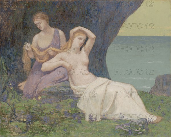 In the Heather, 1896. Creator: Pierre Puvis de Chavannes.