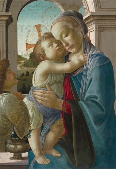 Virgin and Child with an Angel, 1475/85. Creator: Sandro Botticelli.