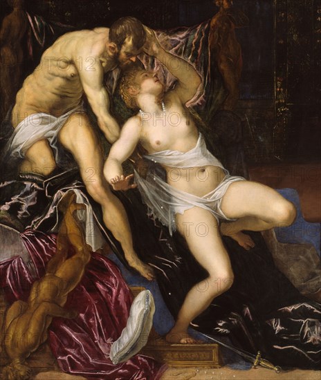 Tarquin and Lucretia, c. 1578/80. Creator: Jacopo Tintoretto.