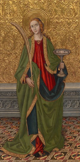 Saint Lucy, About 1500. Creators: Vergós Workshop, Rafael Vergós.