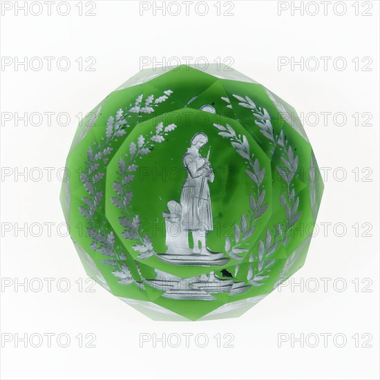 Paperweight, Lunéville, c. 1846-55. Creator: Baccarat Glasshouse.