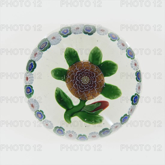 Paperweight, Lunéville, c. 1848-55. Creator: Baccarat Glasshouse.