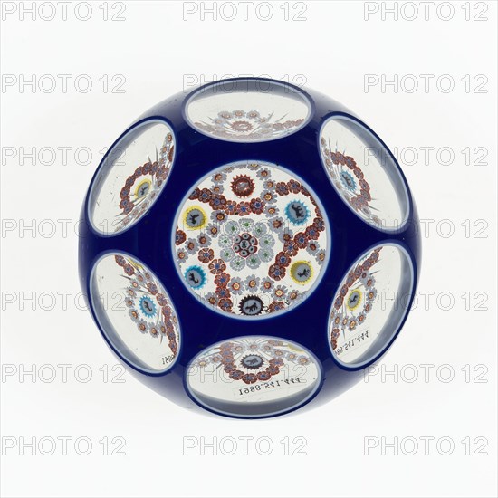 Paperweight, Baccarat, c. 1845-60. Creator: Baccarat Glasshouse.