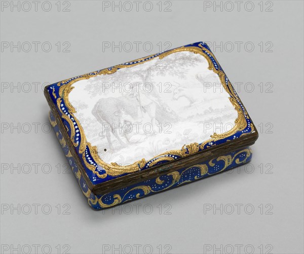 Snuff Box, Bilston, c. 1760. Creator: Unknown.