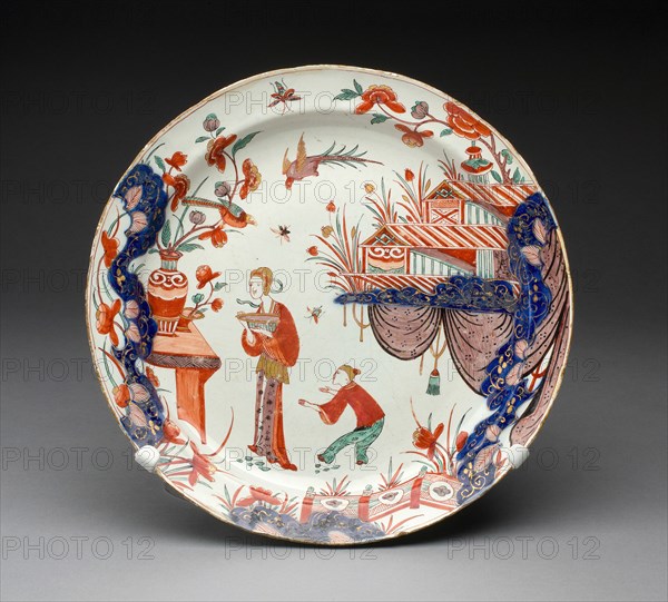 Plate, Delft, c. 1710/20. Creator: De Griekesche A.