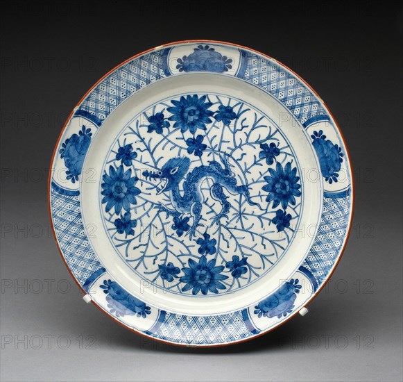 Plate, Delft, c. 1700. Creator: De Griekesche A.