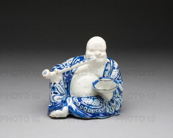 Figure of a Buddhist Monk (Budai Hoshang), Delft, c. 1690/1700. Creator: De Griekesche A.