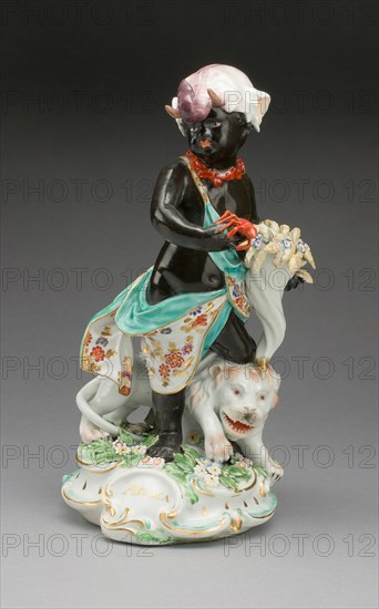 Allegorical Figure of Africa, Derby, 1770/80. Creator: Derby Porcelain Manufactory England.