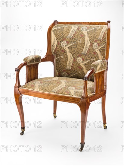 Armchair, England, c. 1885. Creator: Arthur Heygate Mackmurdo.