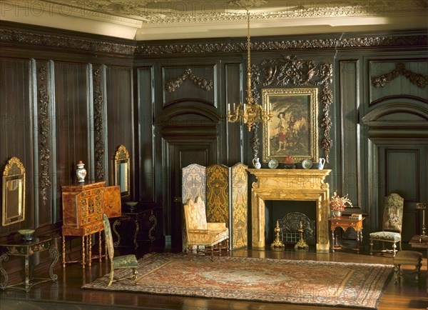 E-4: English Drawing Room of the Late Jacobean Period, 1680-1702, United States, c. 1937. Creator: Narcissa Niblack Thorne.