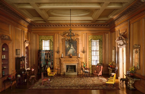 E-7: English Drawing Room of the Early Georgian Period, 1730s, United States, c. 1937. Creator: Narcissa Niblack Thorne.