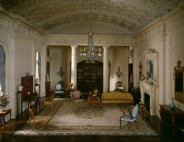 E-9: English Drawing Room of the Georgian period, 1770-1800, United States, c. 1937. Creator: Narcissa Niblack Thorne.