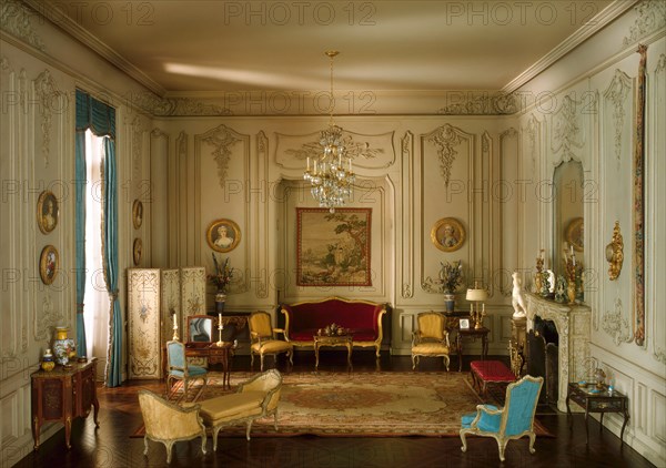 E-21: French Boudoir of the Louis XV Period, 1740-60, United States, c. 1937. Creator: Narcissa Niblack Thorne.