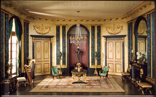 E-26: French Anteroom of the Empire Period, c. 1810, United States, c. 1937. Creator: Narcissa Niblack Thorne.