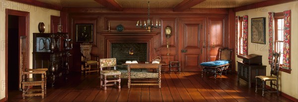 A2: New Hampshire Parlor, c. 1710, United States, c. 1940. Creator: Narcissa Niblack Thorne.