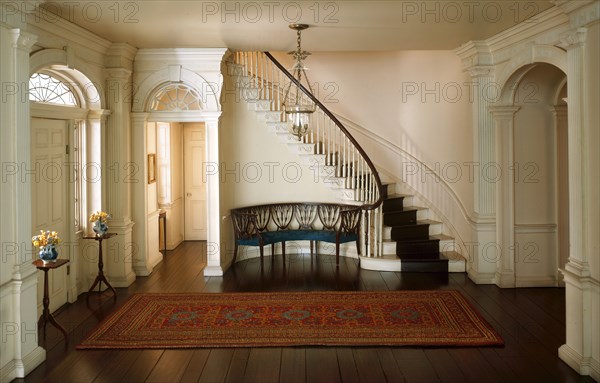 A7: New Hampshire Entrance Hall, 1799, United States, c. 1940. Creator: Narcissa Niblack Thorne.