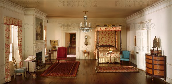 A8: Massachusetts Bedroom, c. 1801, United States, c. 1940. Creator: Narcissa Niblack Thorne.