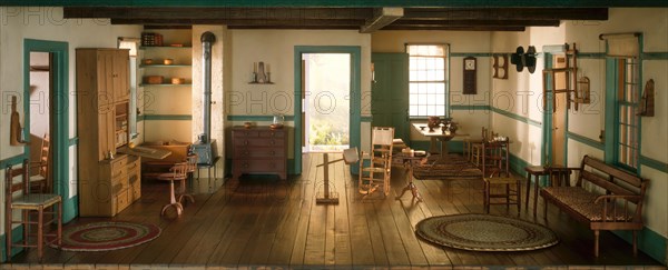 A18: Shaker Living Room, c. 1800, United States, c. 1940. Creator: Narcissa Niblack Thorne.