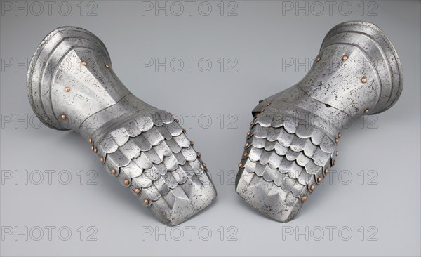 Pair of Mitten Gauntlets, Flanders, c. 1500/20. Creator: Unknown.