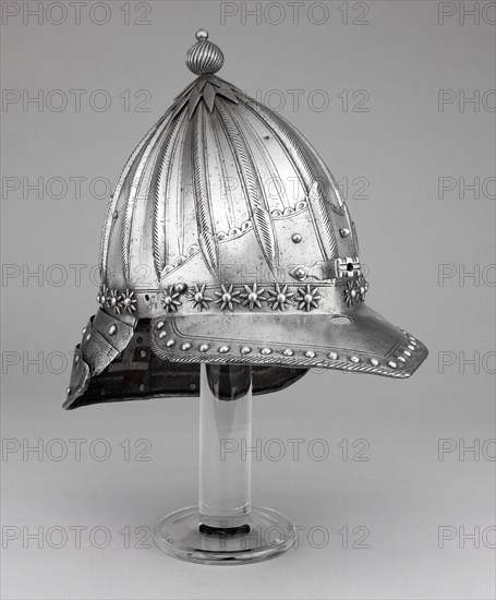 Composite Zischägge (Helmet), Flanders, c. 1620. Creator: Unknown.