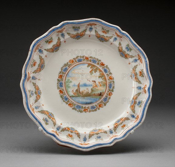 Plate, Moustiers-Sainte Marie, 1739/49. Creator: Moustiers Manufactories.