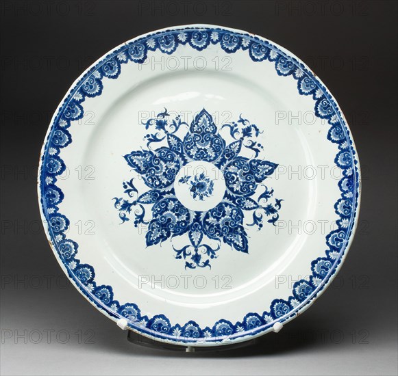 Platter, Rouen, c. 1700/20. Creator: Unknown.