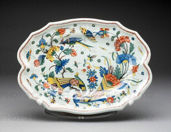 Platter, Rouen, c. 1760. Creator: Unknown.