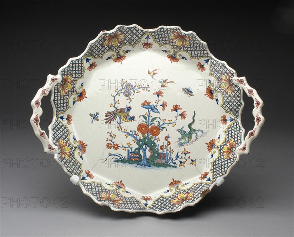 Tray, Rouen, 1725/30. Creator: Unknown.