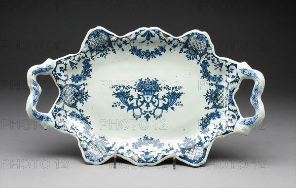 Tray, Rouen, c. 1700/20. Creator: Unknown.