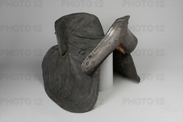 Armored Saddle, France, early 17th century. Creator: Unknown.