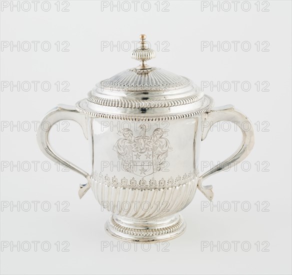Two-Handled Cup with Cover, London, 1698/99. Creator: Isaac Dighton.