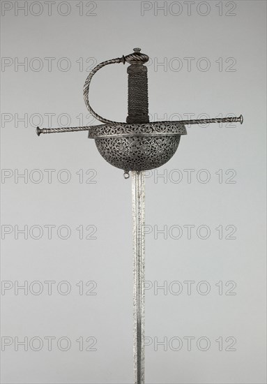 Cup-Hilted Rapier, Italy, c. 1650/70. Creator: Unknown.