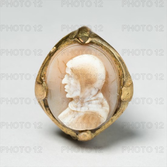 Ring with Cameo Portrait of Girolamo Savonarola, Italy, c.1500-c. 1550. Creator: Unknown.