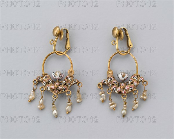 Earrings, Sicilia, c. 1675-c. 1725. Creator: Unknown.