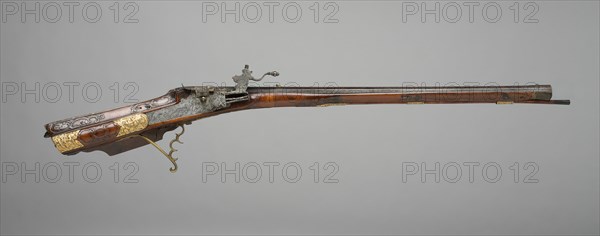 Wheellock Rifle, Vienna, c. 1725. Creator: Johann Casper Rudolph.