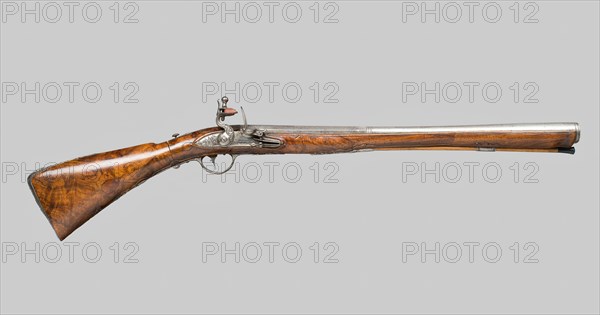 Flintlock Blunderbuss with a Folding Butt, Brescia, 1775. Creator: Nicola Duna.