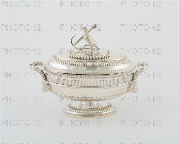 Sauce Tureen and Cover from the Hood Service, England, 1807/08. Creator: Paul Storr.