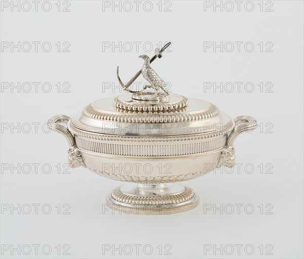 Sauce Tureen and Cover from the Hood Service, England, 1807/08. Creator: Paul Storr.