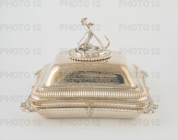 Entree Dish with Cover from the Hood Service, London, 1806/07. Creator: Paul Storr.