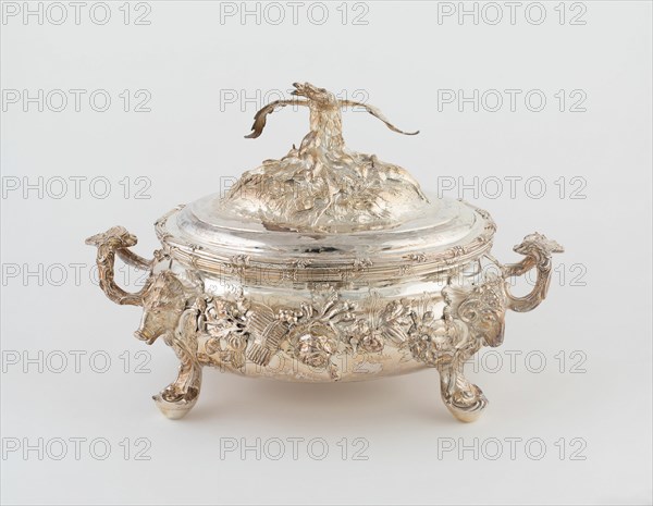 Tureen with Cover, London, 1745/46. Creator: Peter Archambo.