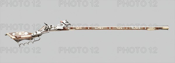 Wheellock Birding Rifle (Tschinke), Teschen, 1640/60. Creator: Unknown.