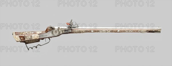 Wheellock Rifle, Germany, first half of 17th century. Creator: Unknown.