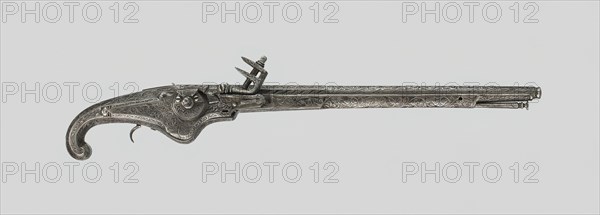 Wheellock Pistol (Pedrenyal) of King Louis XIII of France, Ripoll, c. 1615. Creator: Unknown.