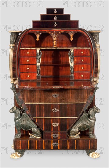 Fall-Front Desk, Vienna, c. 1810. Creator: Unknown.