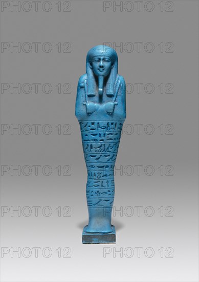 Ushabti (Funerary Figurine) of Psamtek, Egypt, Late Period, Dynasty 26, reign of Amasis (570-526 BCE Creator: Unknown.