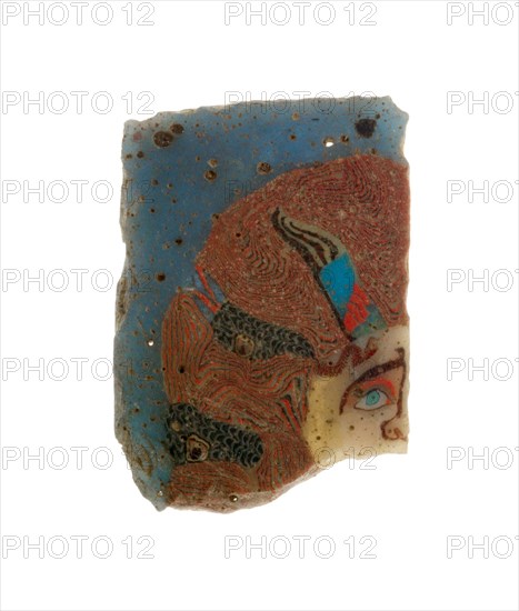 Fragment of an Inlay Depicting a Theater Mask, Italy, Late 1st century BCE/early 1st century CE. Creator: Unknown.