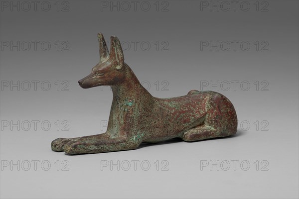 Statuette of a Jackal, Egypt, Late Period, Dynasty 26 (664-525 BCE). Creator: Unknown.