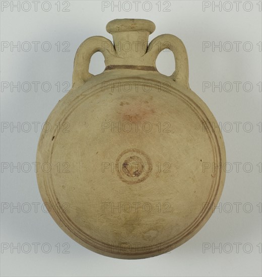 Pilgrim Bottle, Egypt, New Kingdom-Third Intermediate Period, Mid-Dynasty 18-21 (abt.1352-945 BCE). Creator: Unknown.